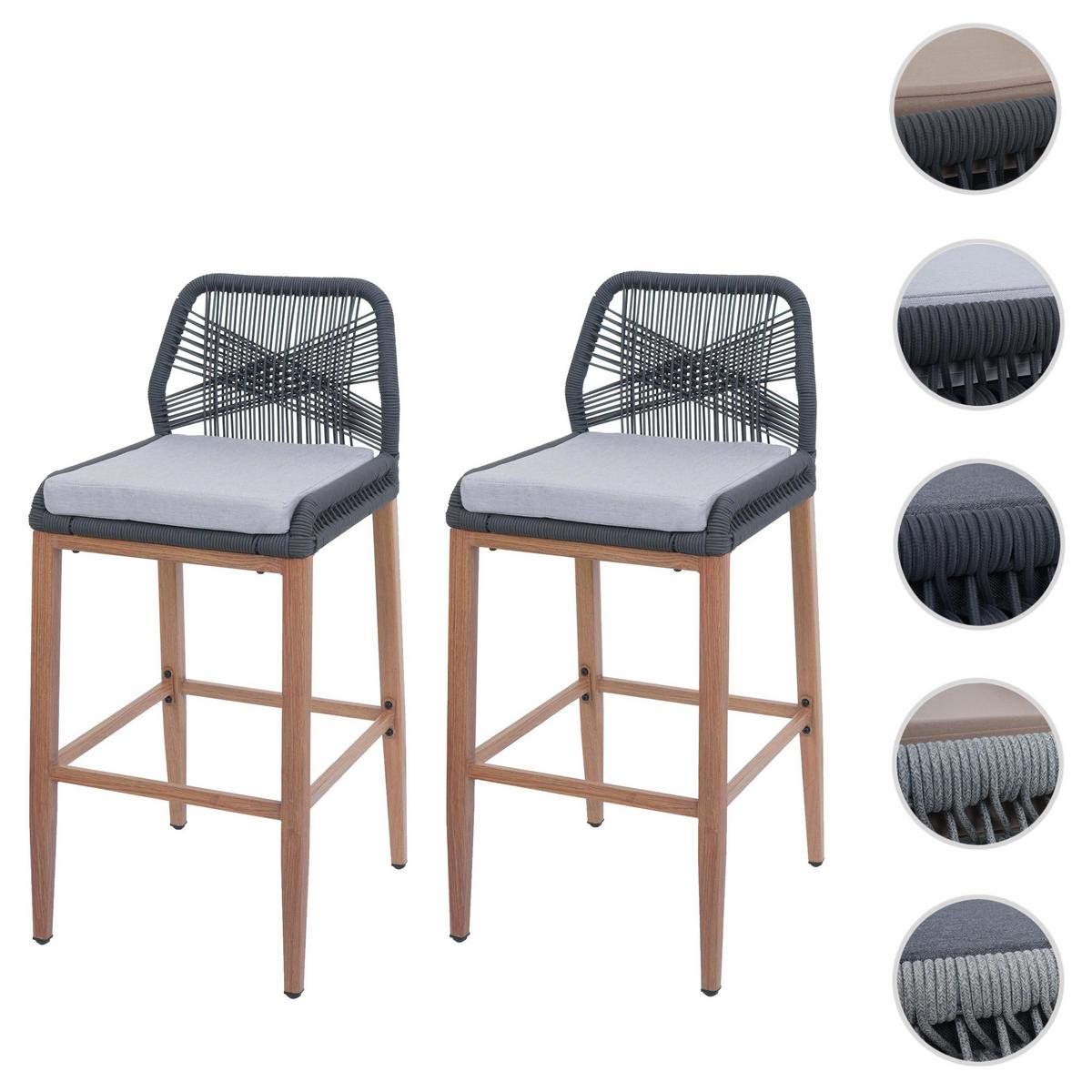 BARHOCKER Anthrazit, Hellgrau - Anthrazit/Hellgrau, Metall (45/101/50cm) - MCW
