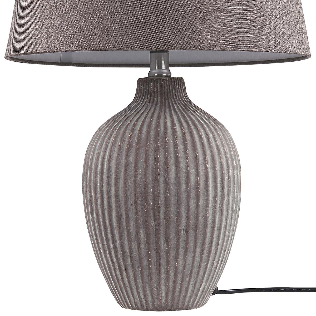 TISCHLAMPE Fergus 33/33/52 cm - Braun, Keramik (33/33/52cm) - Beliani