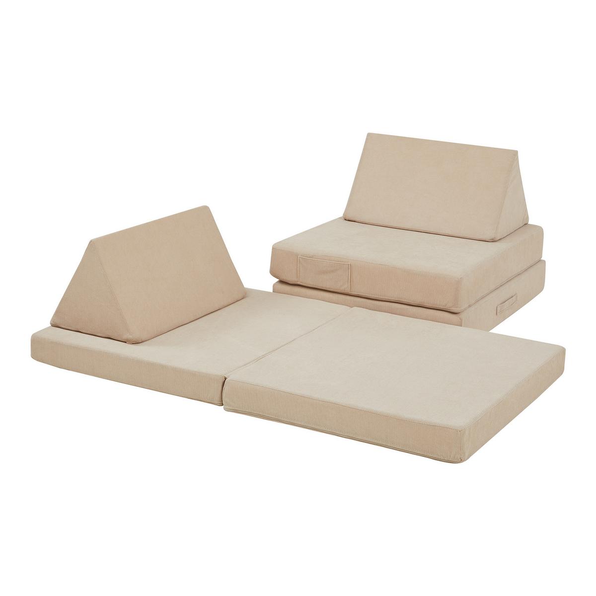 SPIELSOFA Norhulta - Beige, Textil (120/46/66cm) - [en.casa]