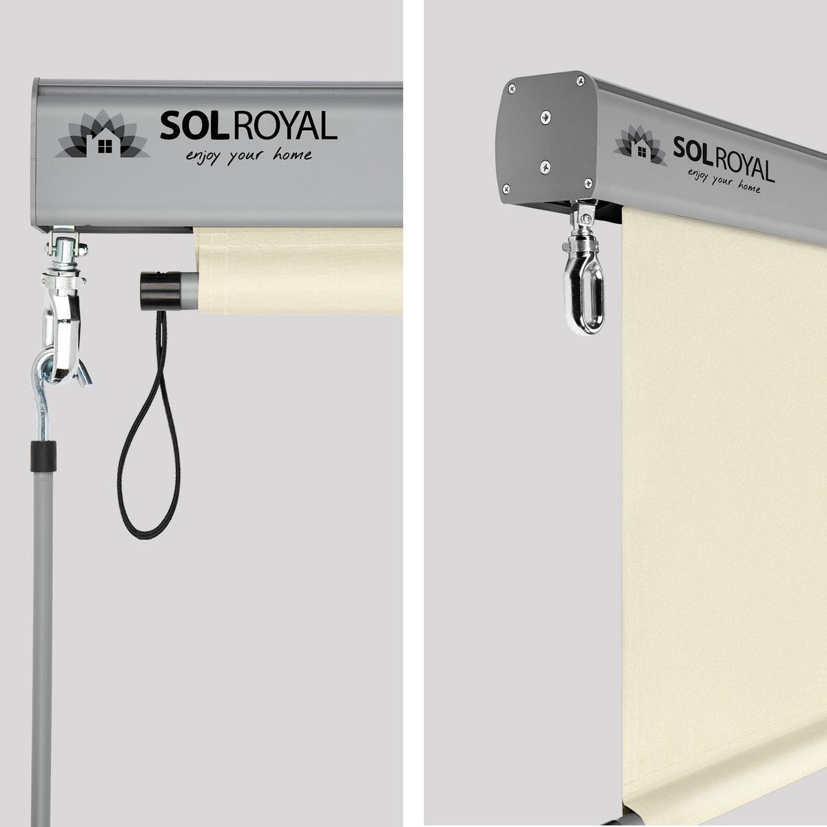 SENKRECHTMARKISE SolVision MS5 1,4/2,5 m Beige - Beige, Kunststoff (140/250/1cm) - Sol Royal