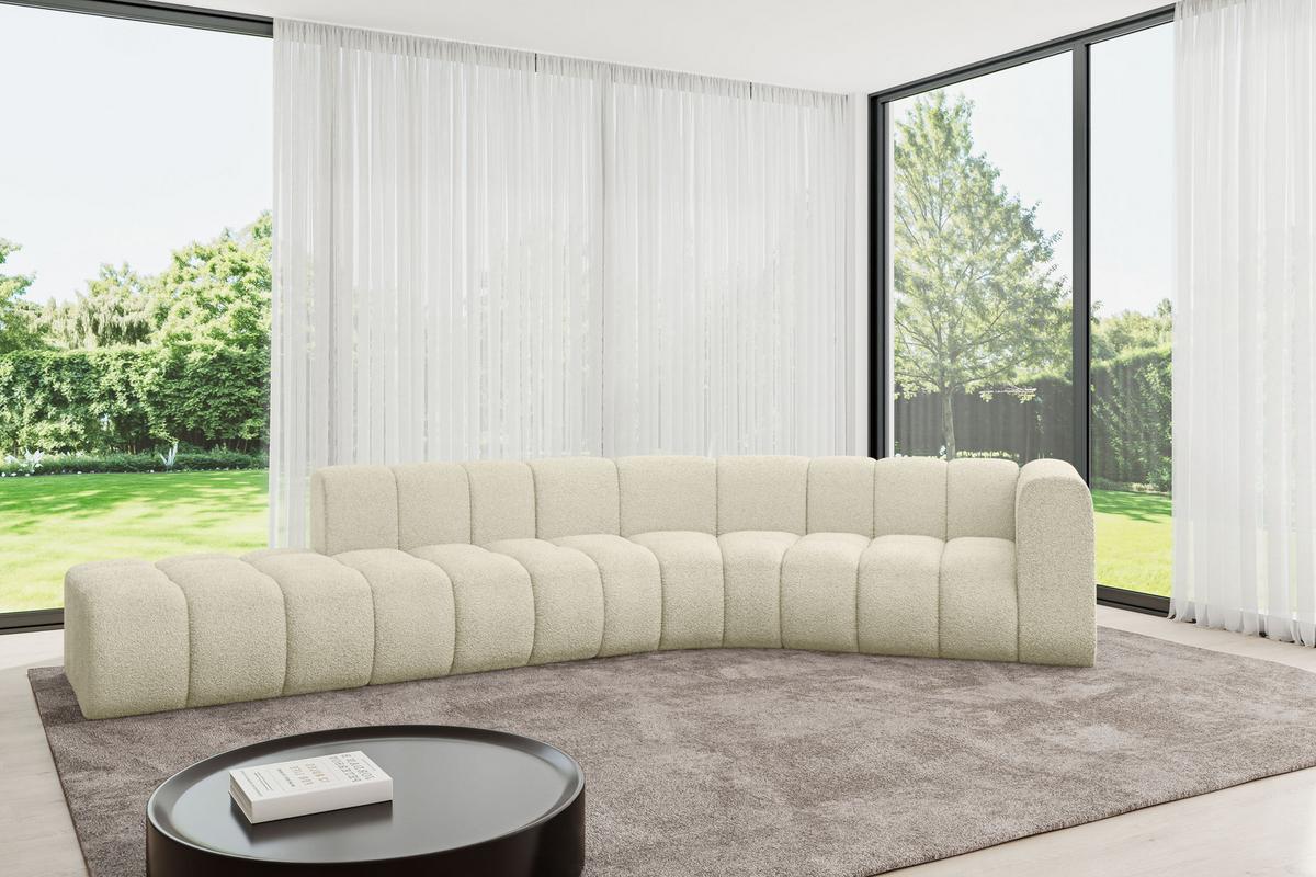 ECKSOFA modulares Sofa Tilmo-L1 - 399x194x70 cm Beige - Beige, Holzwerkstoff/Textil (399/194cm) - ALTDECOR