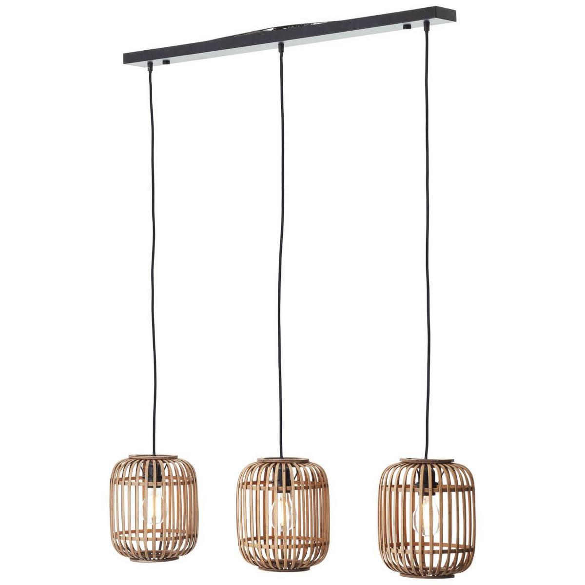 PENDELLEUCHTE Woodrow 93778/20 - Hellbraun, Metall (21.5/105/130cm) - Brilliant