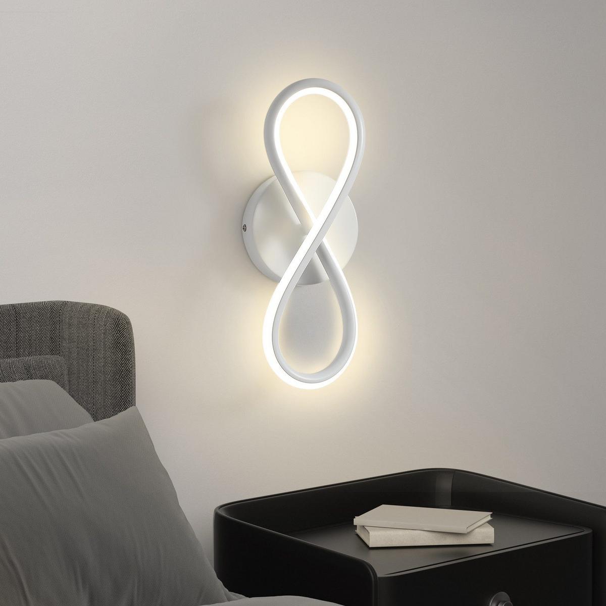 LED - WANDLEUCHTE Regnirion 12.0/9.0/31.0 cm - Weiß, Metall (12/9/31cm) - ZMH