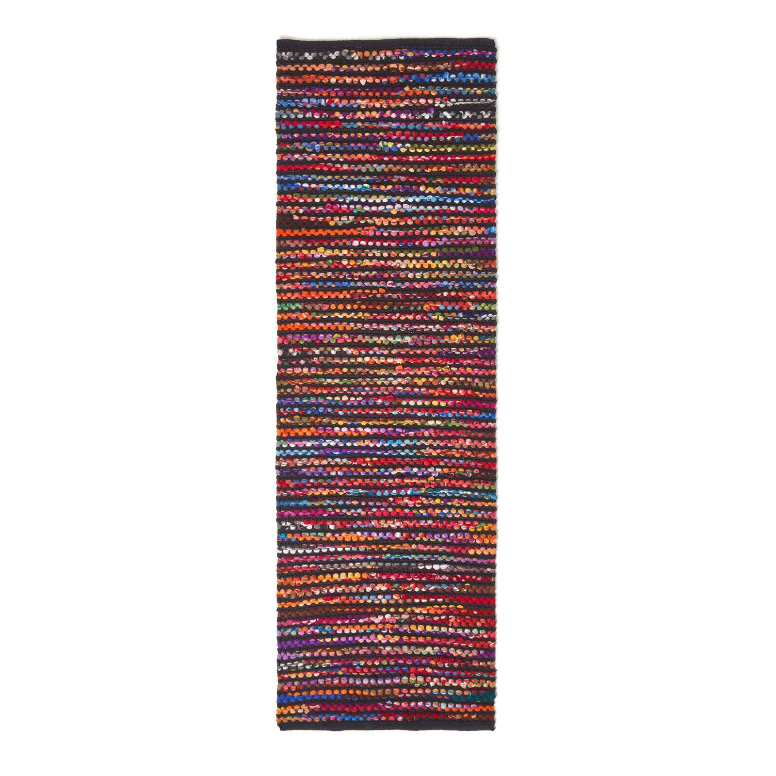 FLICKENTEPPICH-LÄUFER Folk 66/200 cm - Multicolor, Textil (66/200cm) - Homescapes