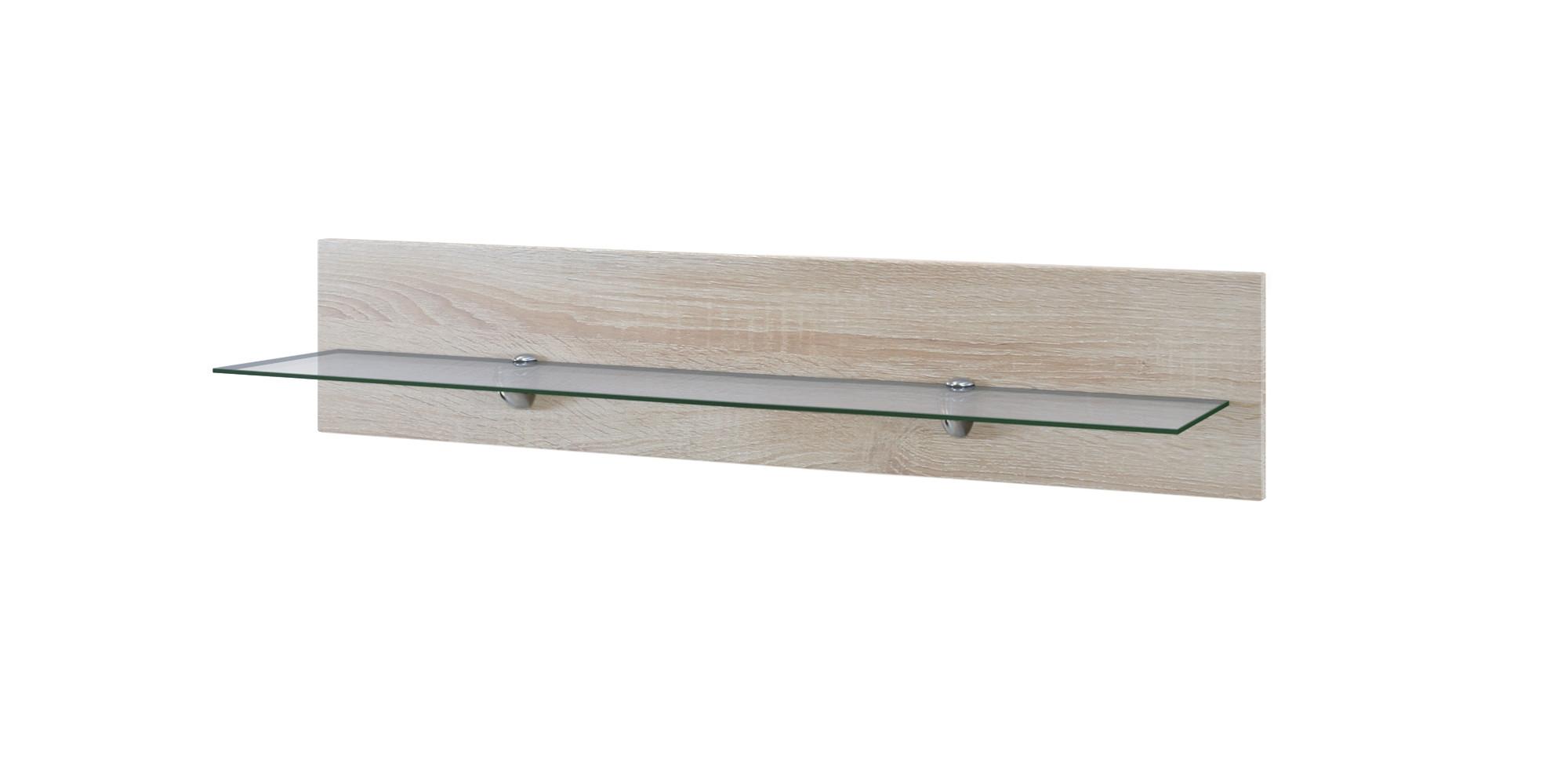 WANDREGAL Bari Eiche sägerau - Eiche San Remo, Holzwerkstoff (98/20/19cm) - Vladon