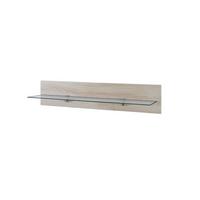 WANDREGAL Bari Eiche sägerau - Eiche San Remo, Holzwerkstoff (98/20/19cm) - Vladon