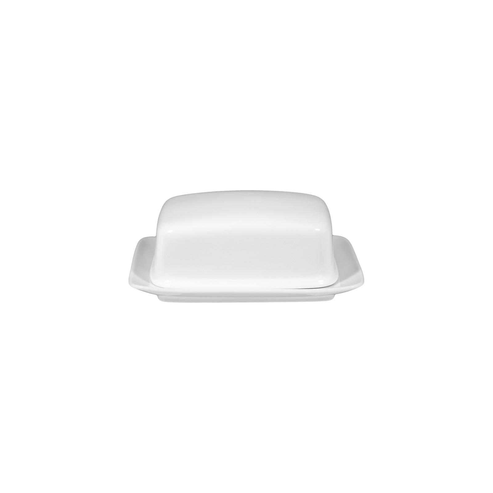 BUTTERDOSE Rondo/Liane weiß 125 g - Weiß, Keramik (9.2/6.1/14.1cm) - Seltmann Weiden