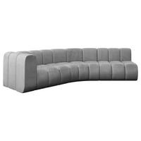 ECKSOFA modulares Sofa Karex-L1 - 308x194x70 cm Grau - Hellgrau, Holzwerkstoff/Textil (308/194cm) - ALTDECOR