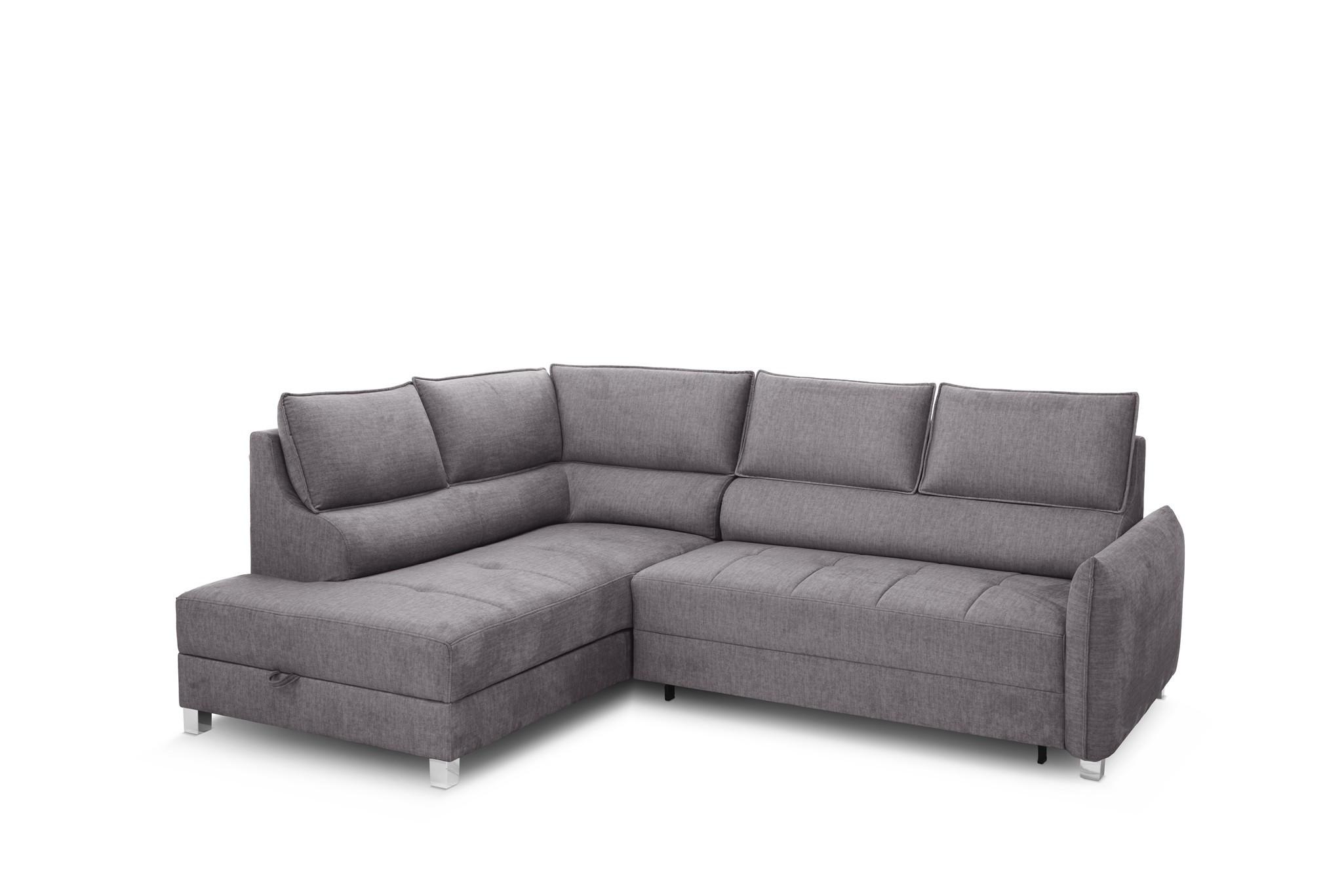 ECKSOFA Marno In Chill Me - Grau, Holzwerkstoff/Textil (200/260cm) - Fun Möbel