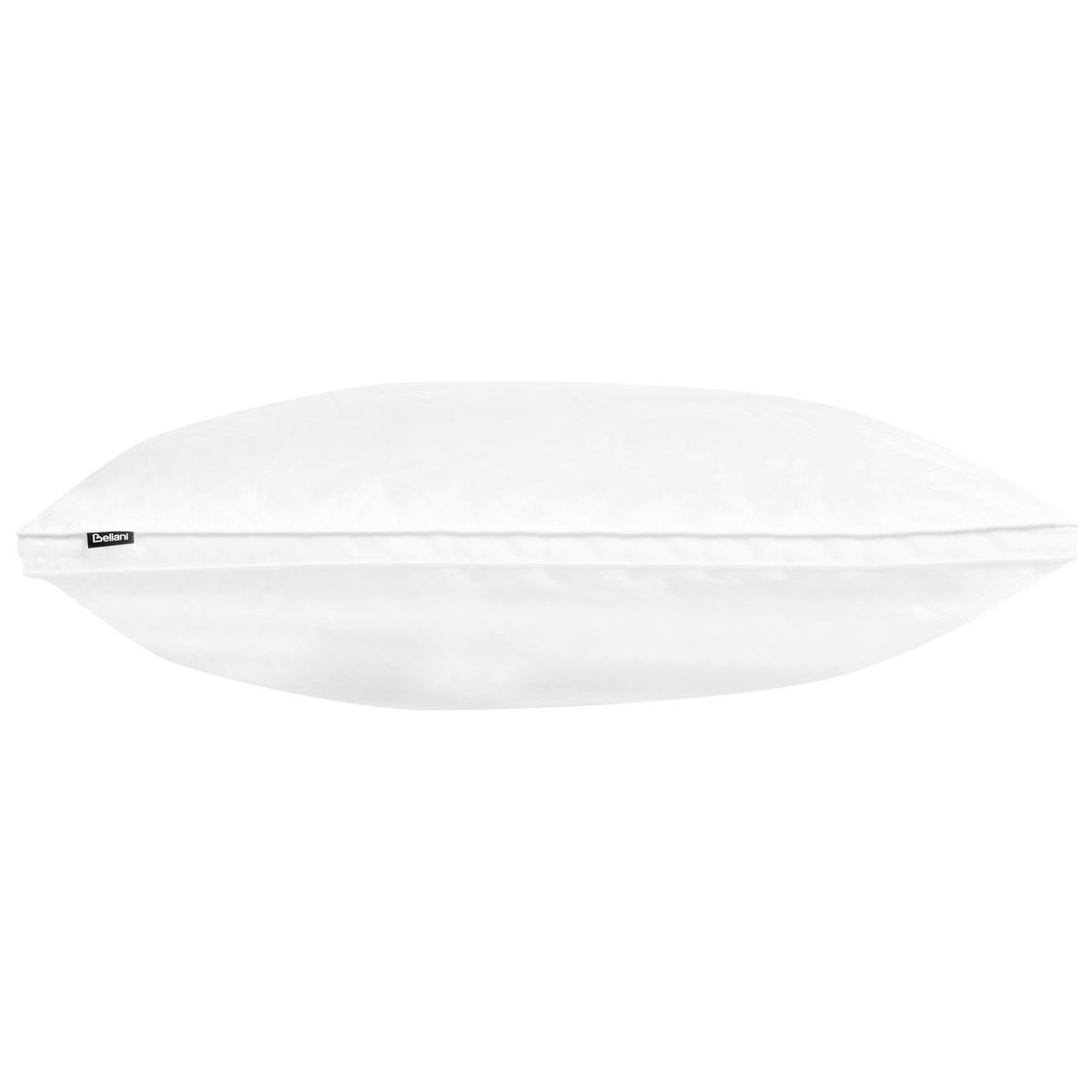 KOPFKISSEN Weiß 80/80 cm Feldberg - Weiß, Naturmaterialien (80/80cm) - Beliani