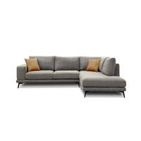 ECKSOFA MEDIOLANE 5-Sitzer, taupe - Taupe, Holzwerkstoff/Textil (282/219cm) - Wozimo