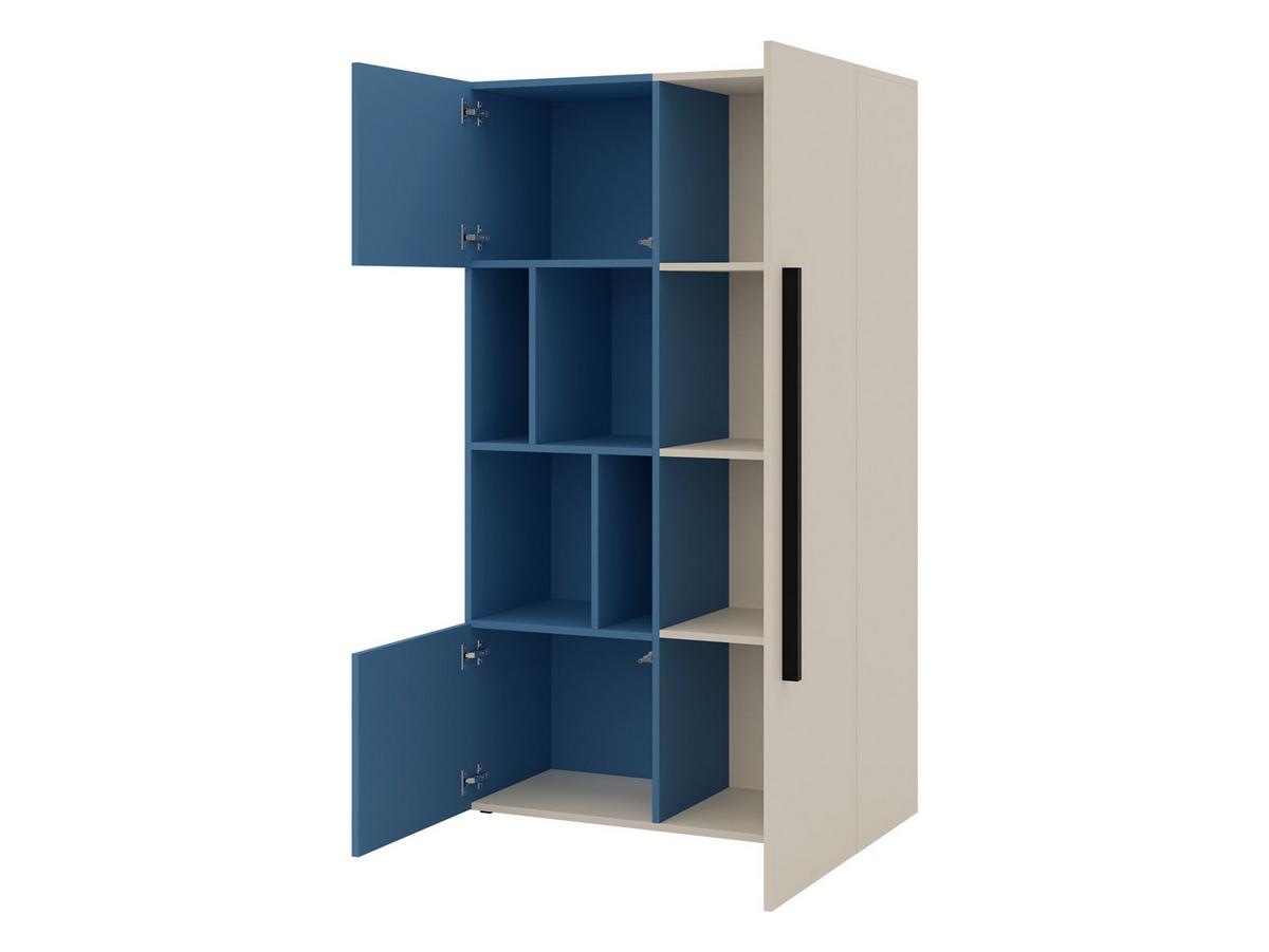 REGAL Lorin 3D LO05 - Kaschmir/Blau, Holzwerkstoff (91/157/40cm) - MIRJAN24