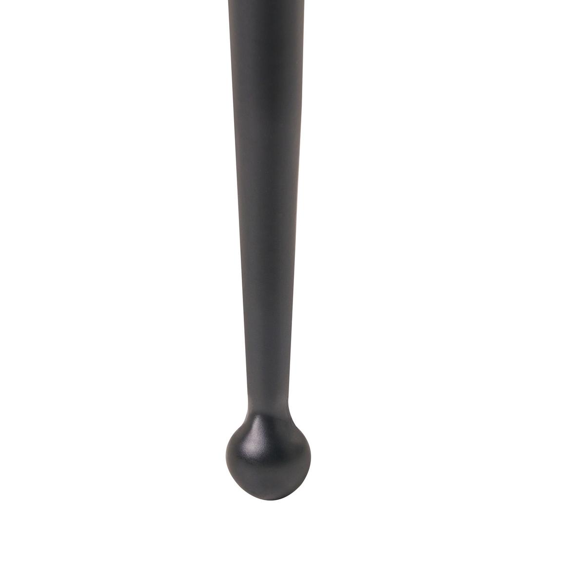 PFLANZENSTÄNDER Metall schwarz 88 cm Leika - Schwarz, Metall (88cm) - Beliani