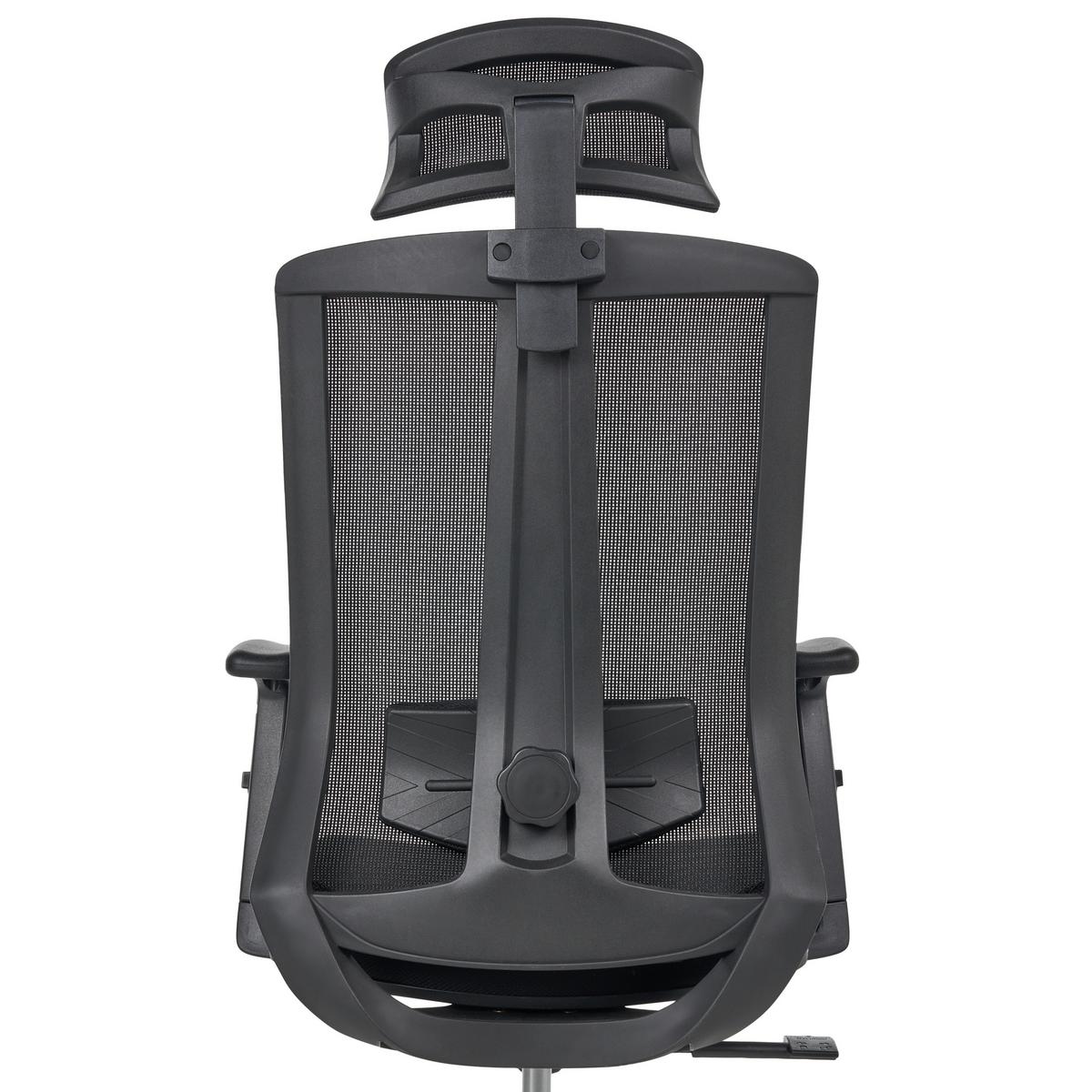 BÜROSTUHL Stoff Schwarz Enso - Schwarz, Textil (66/123/66cm) - Beliani