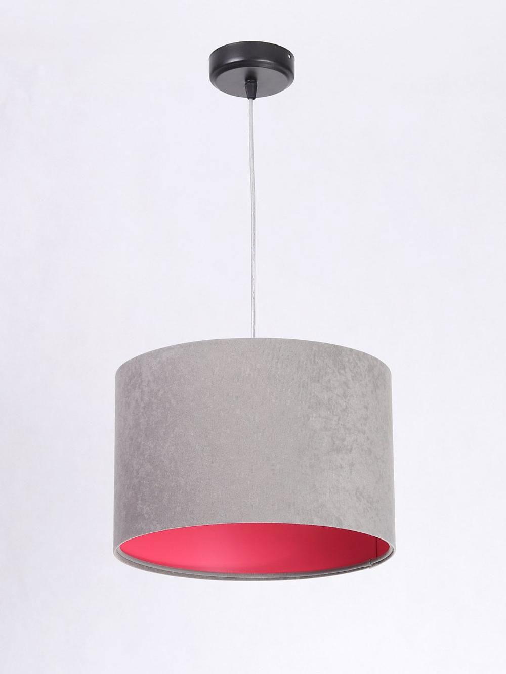 HÄNGELEUCHTE Grau 30/20 cm - Pink/Grau, Kunststoff (30/0.45/20cm) - ONZENO