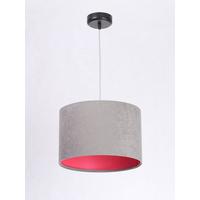 HÄNGELEUCHTE Grau 30/20 cm - Pink/Grau, Kunststoff (30/0.45/20cm) - ONZENO