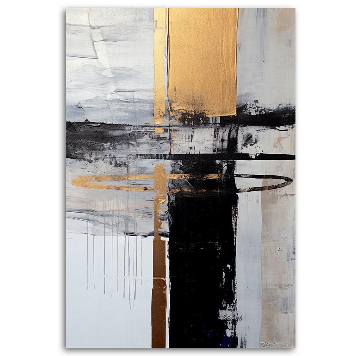 KUNSTDRUCK Gold 60/90 cm - Goldfarben, Textil (60/90cm) - KUNSTLOFT