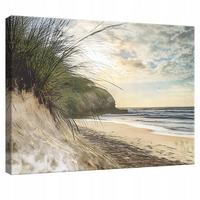 LEINWANDBILD Strand Meer Natur Modern 120x80 - Multicolor, Holzwerkstoff (120/80cm) - Wallarena
