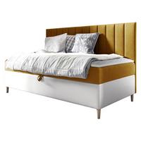 BOXBETT Maja Junior 2 - H3 - Gelb/Weiß, Holz (100/200cm) - MIRJAN24