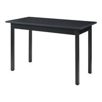ESSTISCH Den Haag - Schwarz, Holzwerkstoff/Metall (60/120/75cm) - [en.casa]