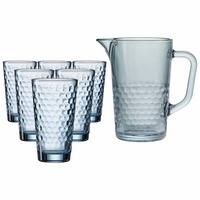 KRUG- UND LONGDRINKGLASSET Favo Blau 7-tlg. - Blau, Glas - Ritzenhoff Breker