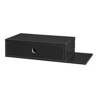 WANDREGAL Stor - Schwarz, Holzwerkstoff (30/15/65cm) - [en.casa]