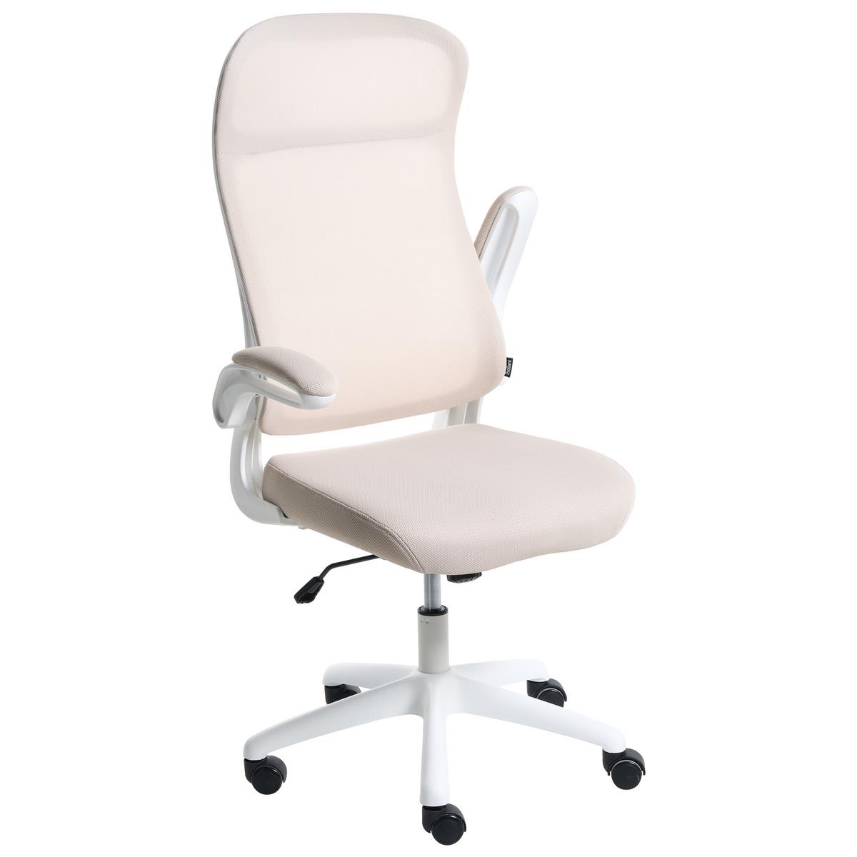 BÜROSTUHL Stoff Beige Nexel - Beige, Textil (60/114/60cm) - Beliani