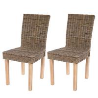 ESSZIMMERSTUHL Braun 2er-Set - Braun, Holz (43/89/56cm) - MCW