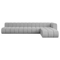 ECKSOFA modulares Sofa Darnel-L3 - 387x177x70 cm Hellgrau - Hellgrau, Holzwerkstoff/Textil (387/177cm) - ALTDECOR