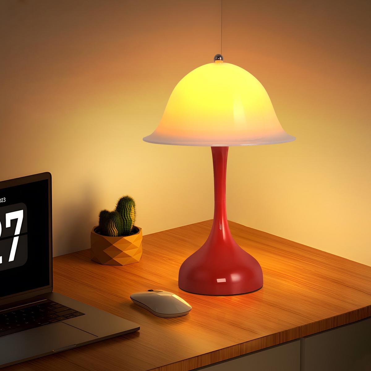 LED-TISCHLEUCHTE BRUNHILDE Ⅲ 25/9/16 cm - Rot, Metall (25/9/16cm) - Nettlife