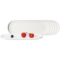 SERVIERPLATTEN Kelly weiß 30,5 x 11 cm 6er Set - Weiß, Keramik (11/2.3/30.5cm) - Ritzenhoff Breker