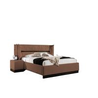POLSTERBETT Hamilton Magic Velvet Set.2 - Braun, Holzwerkstoff/Textil (160/200cm) - Fun Möbel