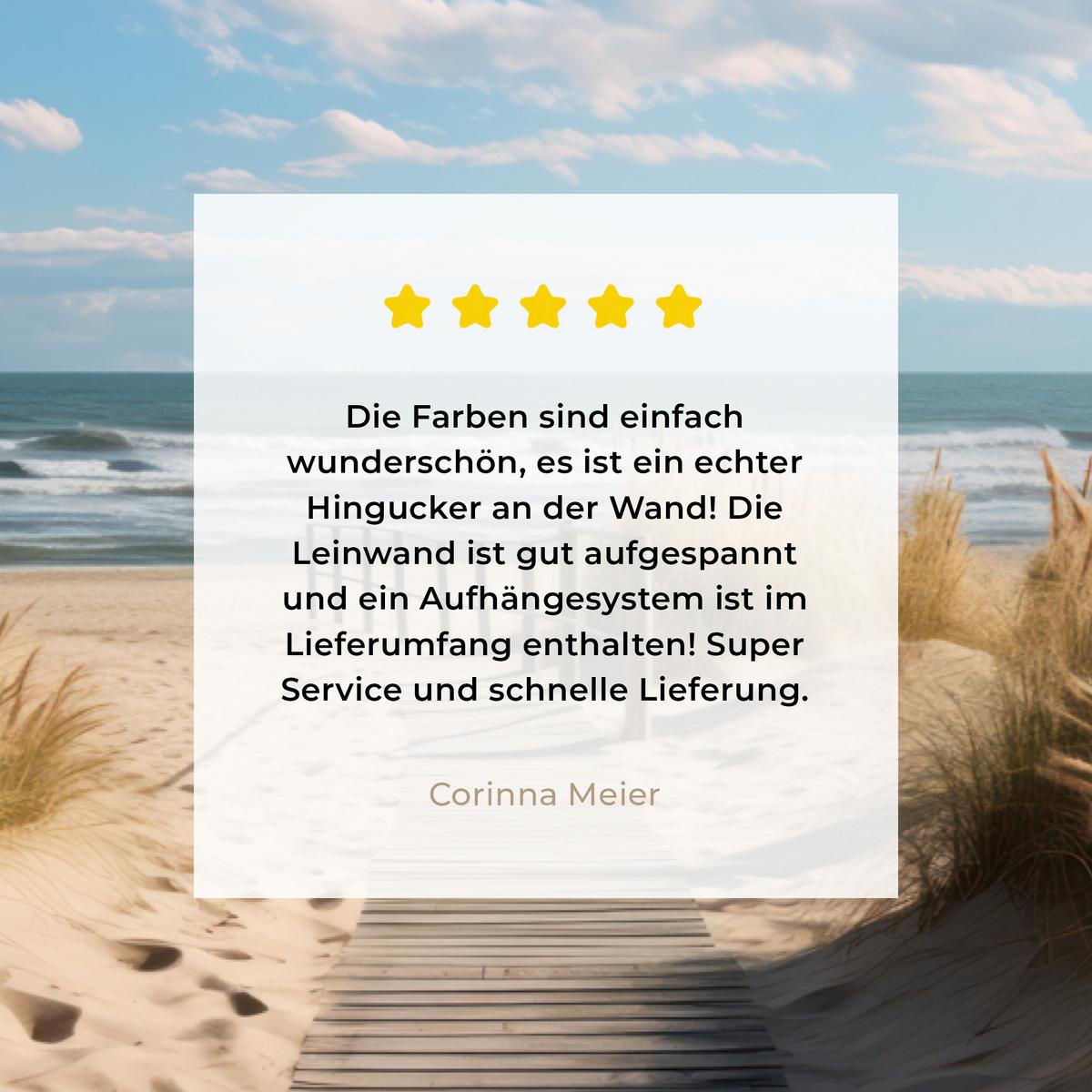 LEINWANDBILD Fenster - Meer - Küste - Natur - Ausblick - Strand - Wattenmeer Wanddeko 90x60 cm - Beige, Textil (90/60cm) - MuchoWow