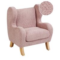 KINDERSESSEL Rosa Farum - Pink/Braun, Textil (45/55/41cm) - Beliani