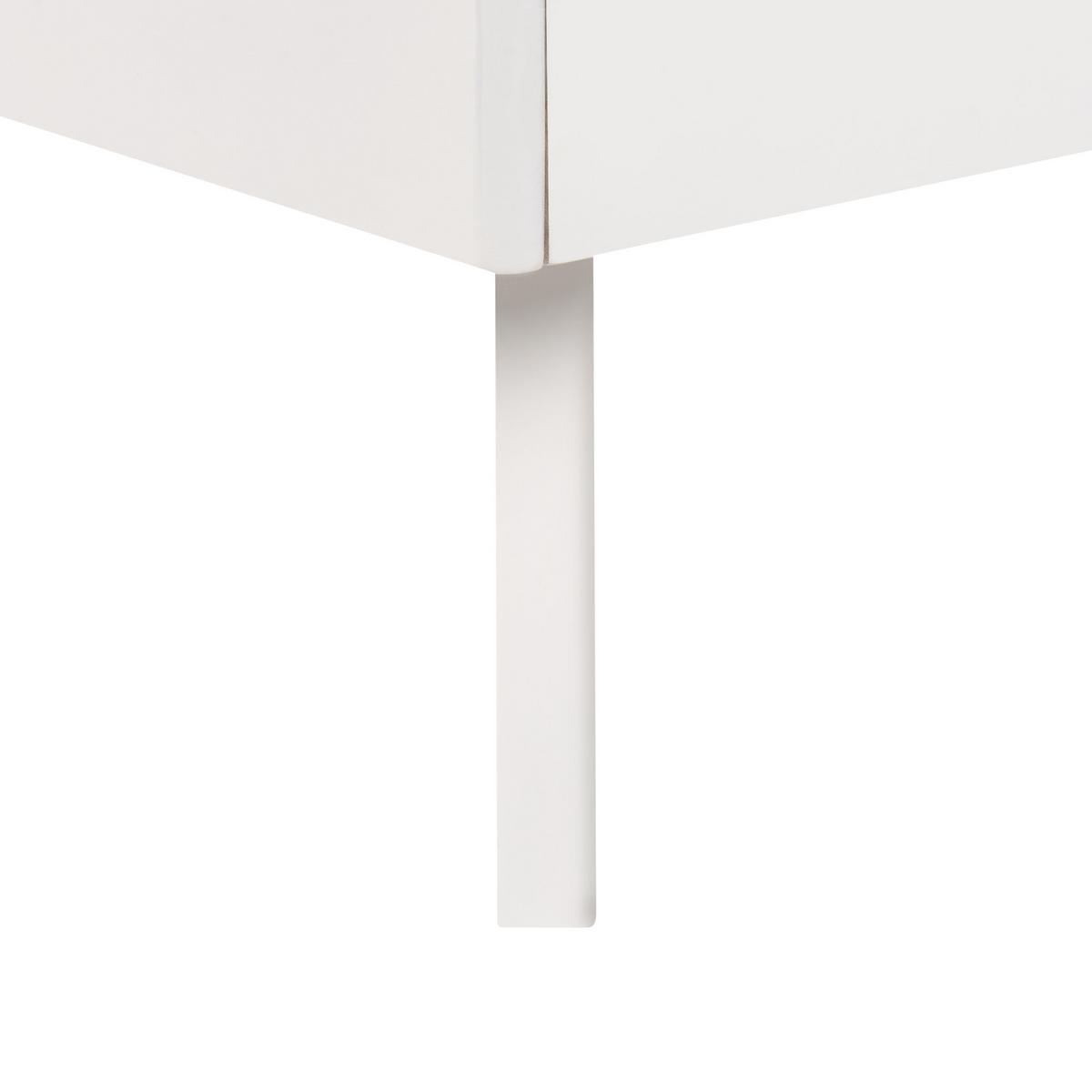 BETT mit Lattenrost 160x200 cm Weiß Berric - Weiß, Holzwerkstoff (160/200cm) - Beliani