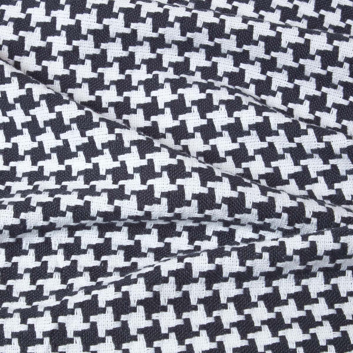 WOHNDECKE 150/200 cm, Hahnentritt-Muster - Schwarz, Textil (150/200cm) - Homescapes