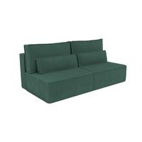 BETTSOFA LINO Grün Kordstoff mit Schlaffunktion - Grün, Textil (97/87/198cm) - MASSENO