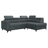 ECKSOFA Milano 2RRLXP, Seite: Rechts 2R+R+LXP - Blaugrau, Holz/Textil (249/195cm) - MIRJAN24