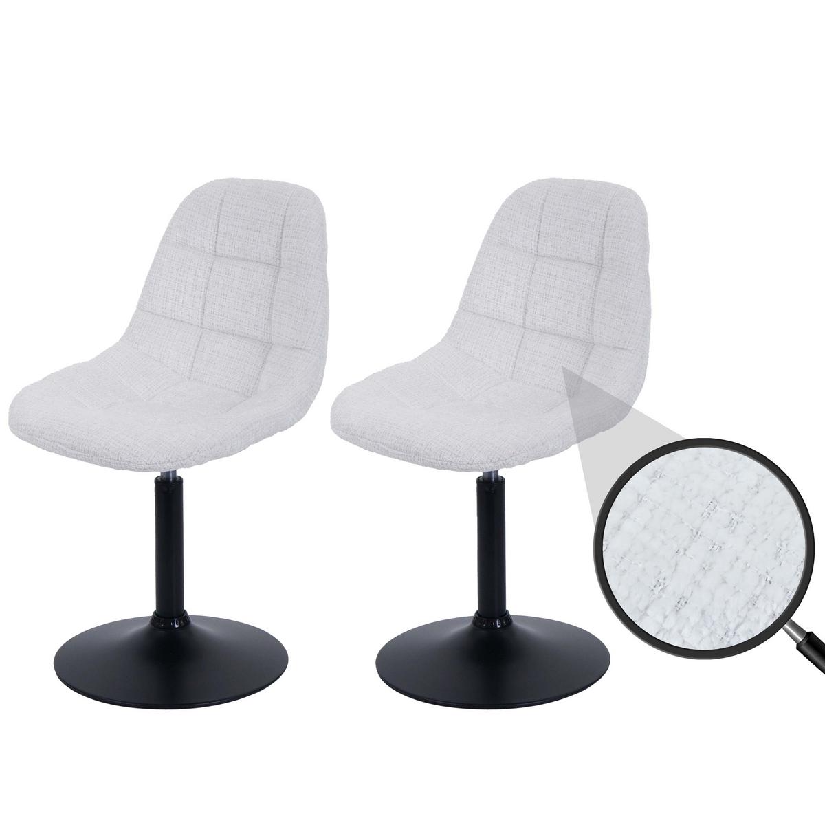 ESSZIMMERSTUHL Cremeweiß 2er-Set - Creme/Weiß, Textil (47/83/43cm) - MCW