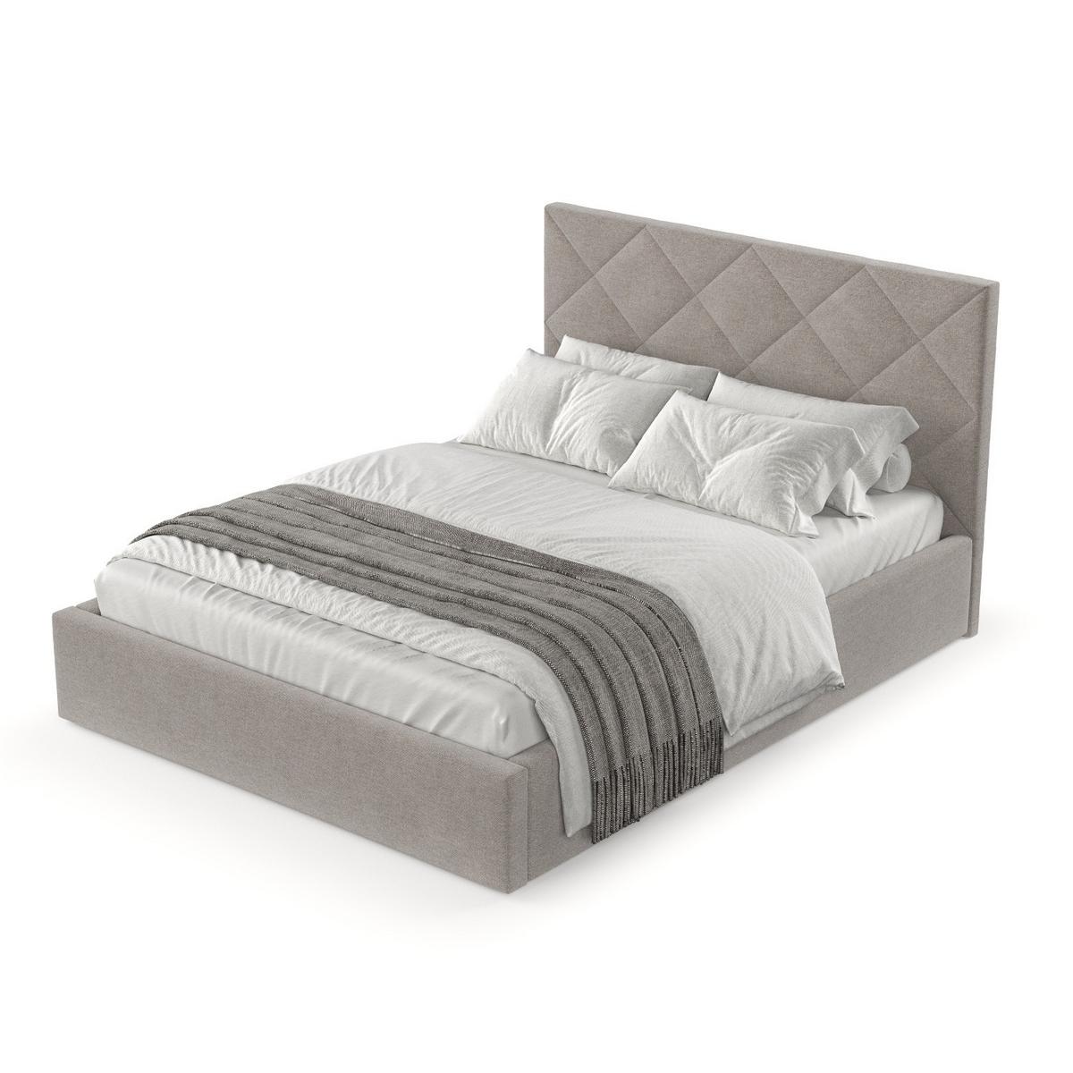 POLSTERBETT Torno 160/200 cm Beige im Asti Stoff - Beige/Schwarz, Holz/Holzwerkstoff (160/200cm) - AltaBeds