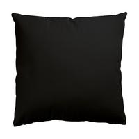 DEKOKISSEN Tiefschwarz 40/40 cm - Schwarz, Textil (40/40/10cm) - Bilderwelten