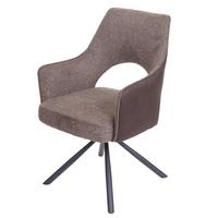 ESSZIMMERSTUHL K3 Braun, Dunkelbraun - Dunkelbraun/Braun, Textil (57/89/52cm) - MCW