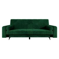 SCHLAFSOFA Zuri - Jadegrün/Schwarz, Holz/Textil (240/93/91cm) - MIRJAN24