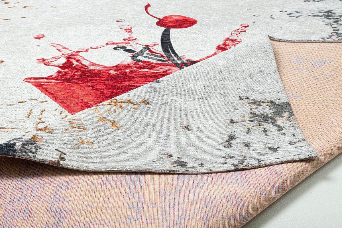 FLACHWEBTEPPICH Keitum 130x190 cm - Rot, Textil (130/130cm) - Sansibar SYLT