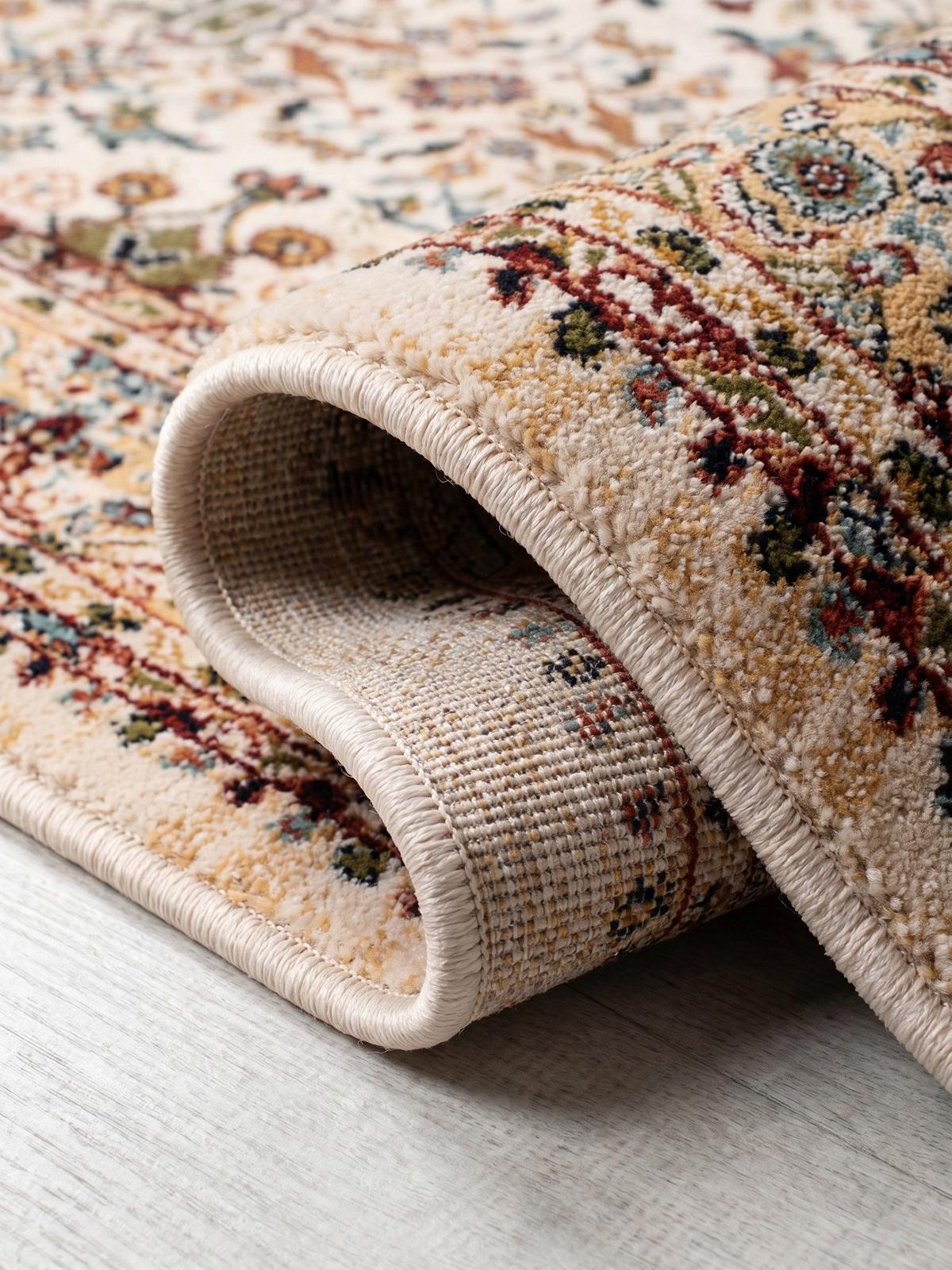 KURZFLORTEPPICH GLAZERT, orientalisch, Natur, 120 x 170 cm - Naturfarben, Textil (170/120cm) - KADIMA DESIGN