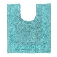 WC-VORLEGER 50/55 cm, 100% Baumwolle, wendbar - Hellblau, Textil (50/55cm) - Homescapes