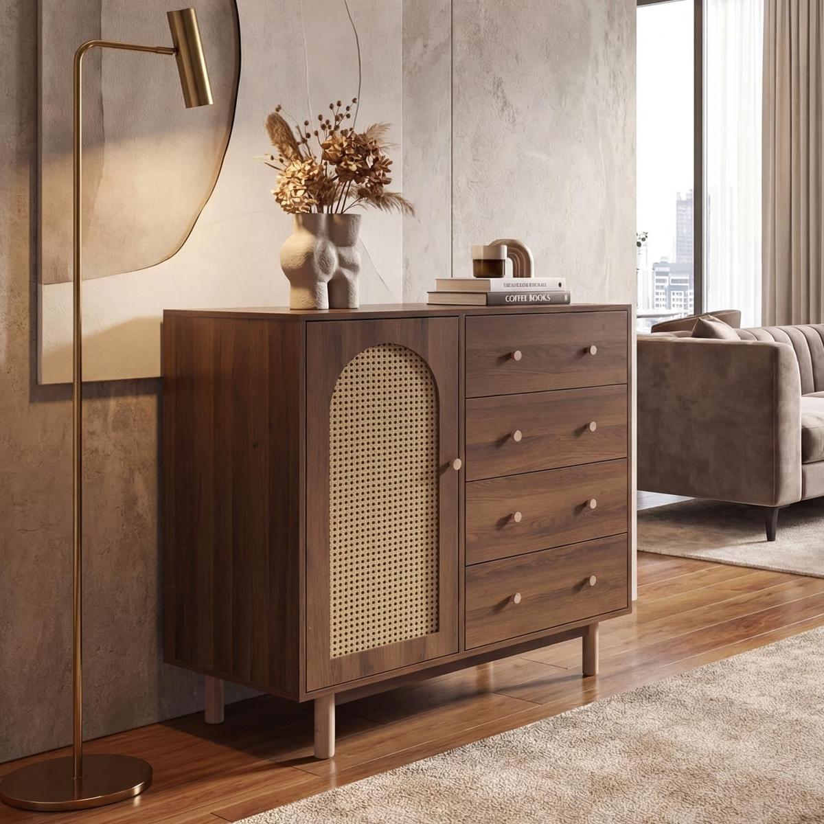 KOMMODE Braun - Braun, Holz (100/95/40cm) - MCW