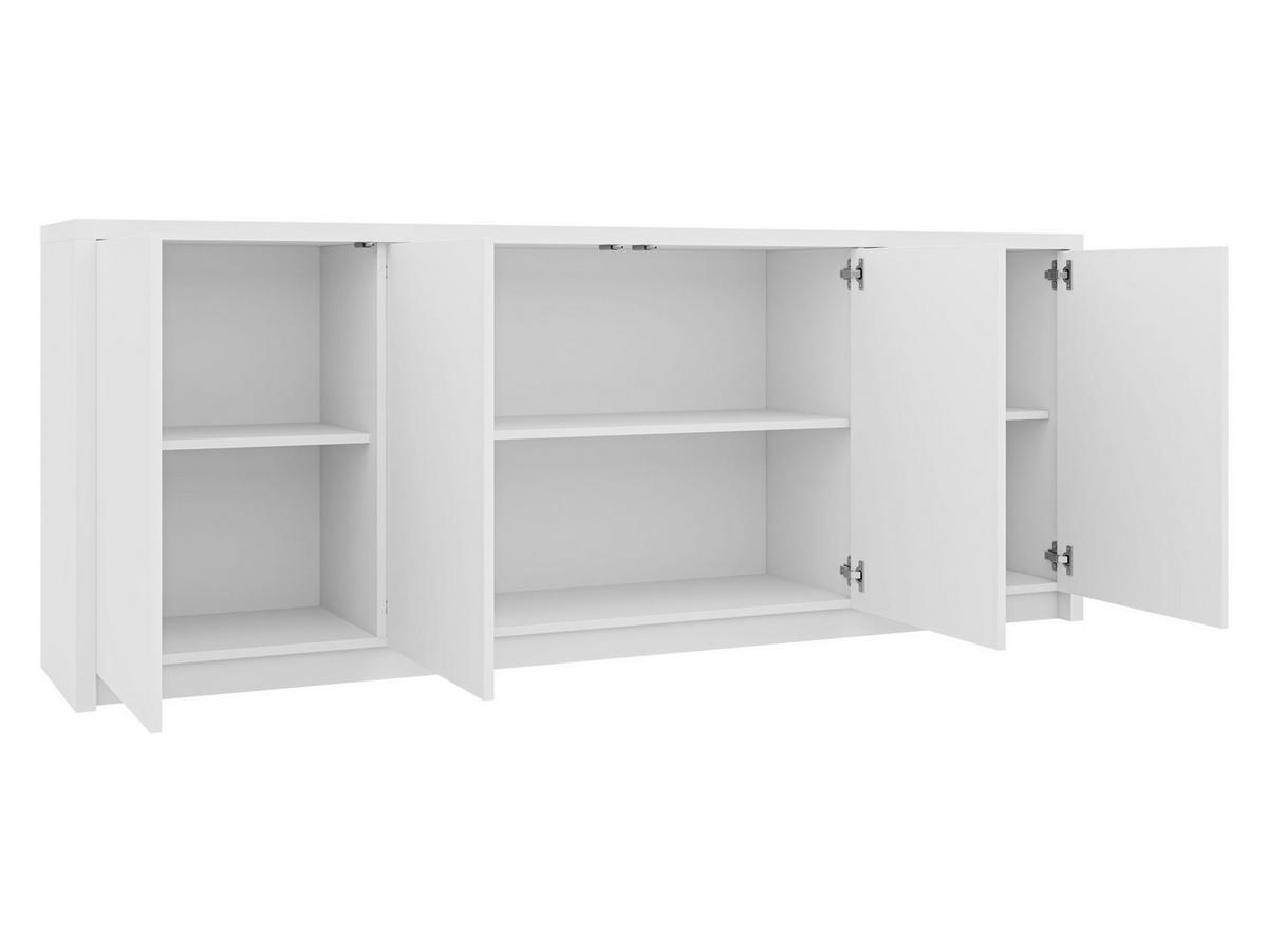 KOMMODE Solid 4D - Dunkelbraun/Schwarz, Holzwerkstoff/Kunststoff (198/79/40cm) - MIRJAN24