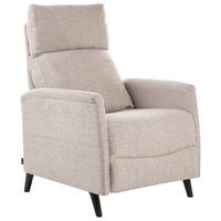 FERNSEHSESSEL Taupe Selvik - Taupe/Schwarz, Textil (69/103/80cm) - Beliani