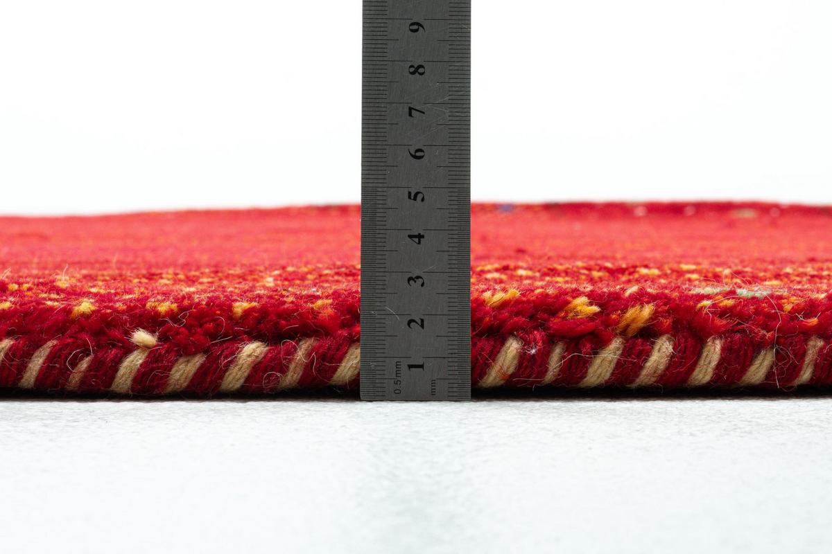 HANDKNÜPFTEPPICH Denver 190x190 cm - Rot, Textil (190/190cm) - THEKO